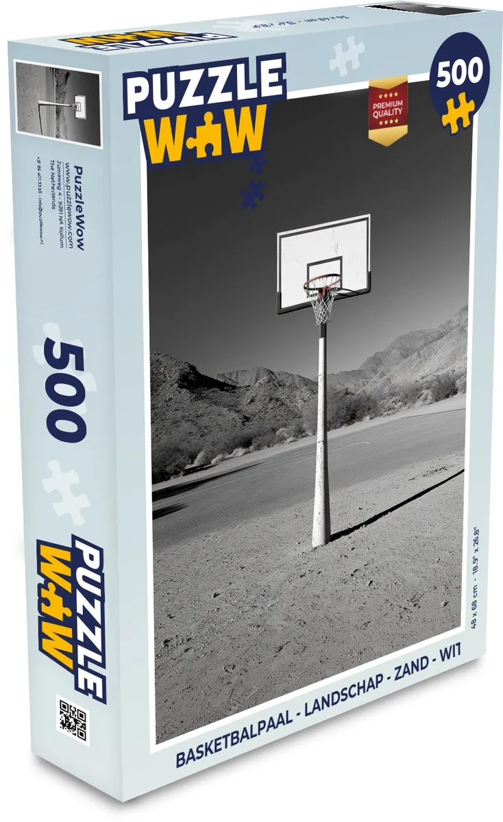 PuzzleWow Basketbalpaal Landschap Puzzel 500 Stuks