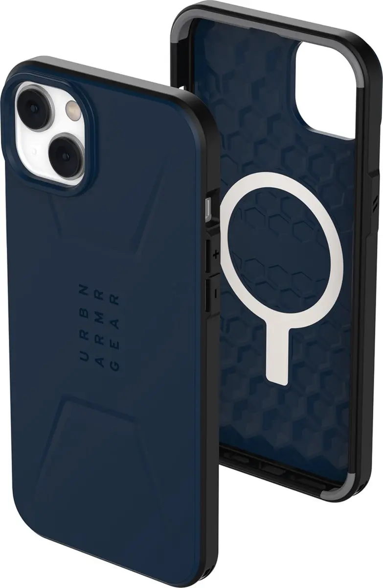 Urban Armor Gear Civilian Mag Hoesje iPhone 14 Plus - 114037115555 - Mallard Blauw - afbeelding 5 van 6