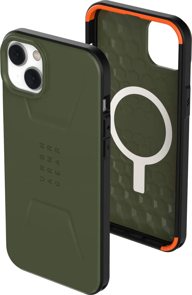 Urban Armor Gear Civilian Mag Hoesje 114037117272 - iPhone 14 Plus - Olijfgroen - afbeelding 5 van 6