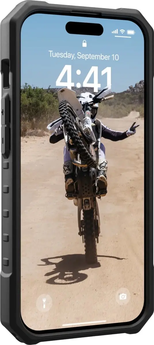 Urban Armor Gear Pathfinder SE iPhone 15 Pro Hoesje - 114283114061 - Zwart - afbeelding 4 van 6