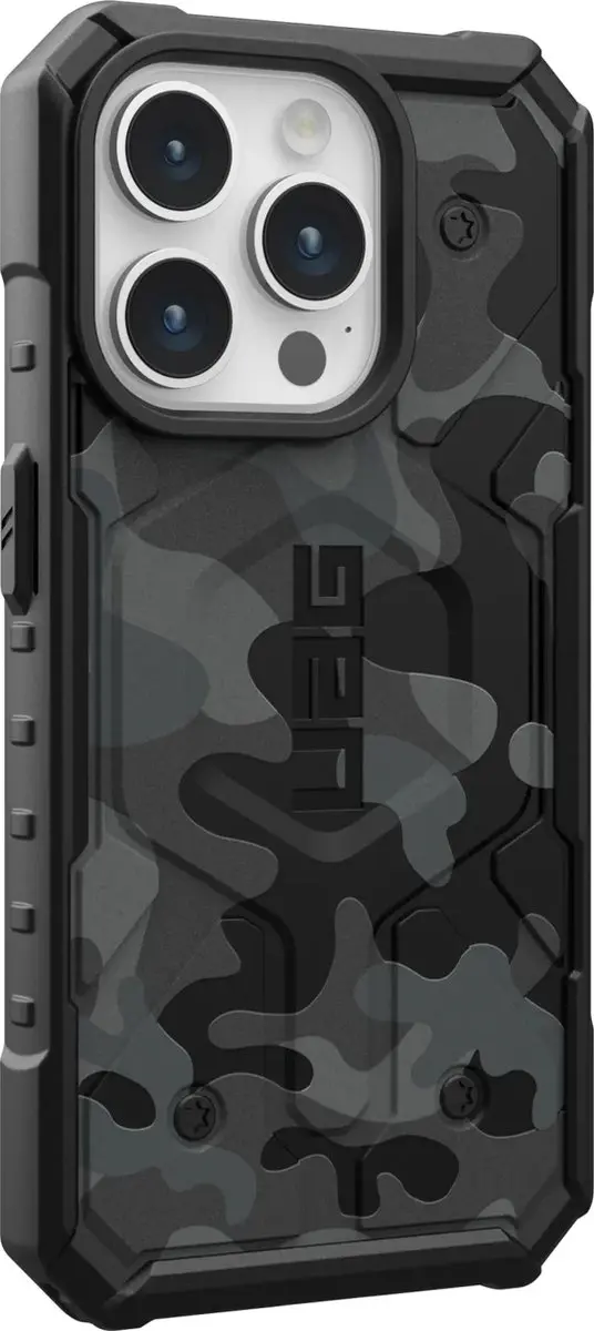 Urban Armor Gear Pathfinder SE iPhone 15 Pro Hoesje - 114283114061 - Zwart - afbeelding 5 van 6
