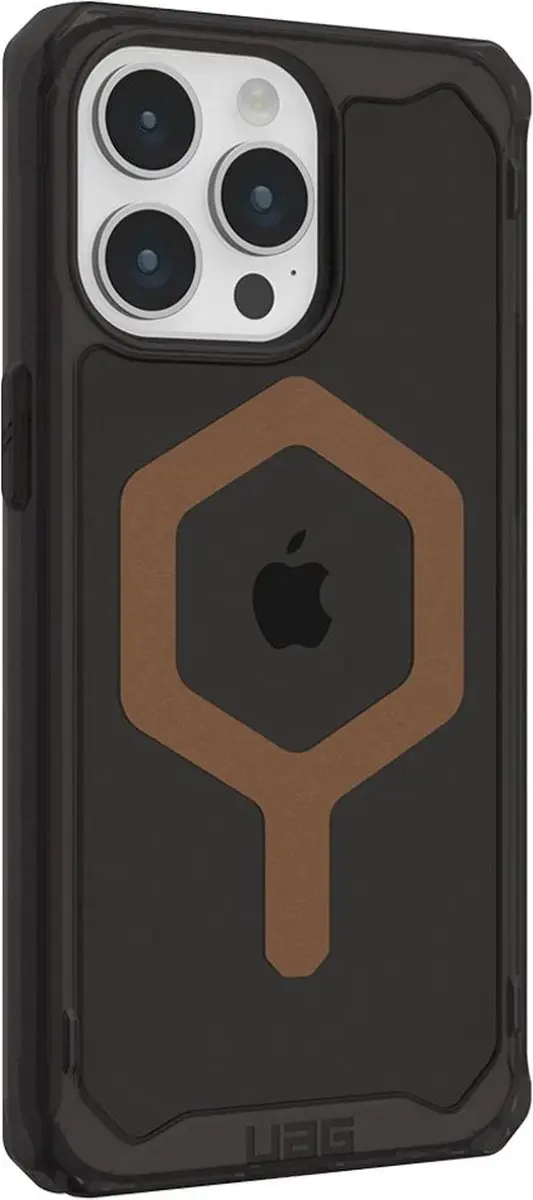 Urban Armor Gear Plyo Mag Hoesje iPhone 15 Pro - Zwart/Brons - afbeelding 5 van 6