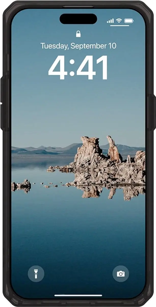 Urban Armor Gear Plyo Mag Hoesje iPhone 15 Pro - Zwart/Brons - afbeelding 4 van 6