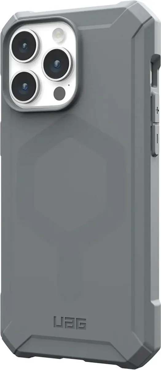 Urban Armor Gear Essential Armor Mag iPhone 15 Pro Max Hoesje 114296113333 - Zilver - afbeelding 5 van 6