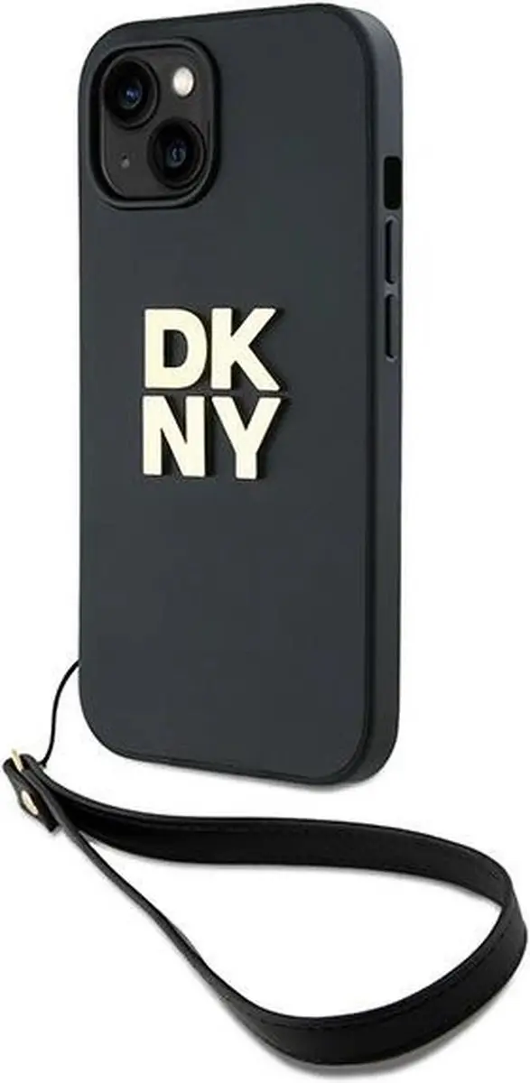 DKNY Polsband Stock Logo Hoesje iPhone 15 Plus