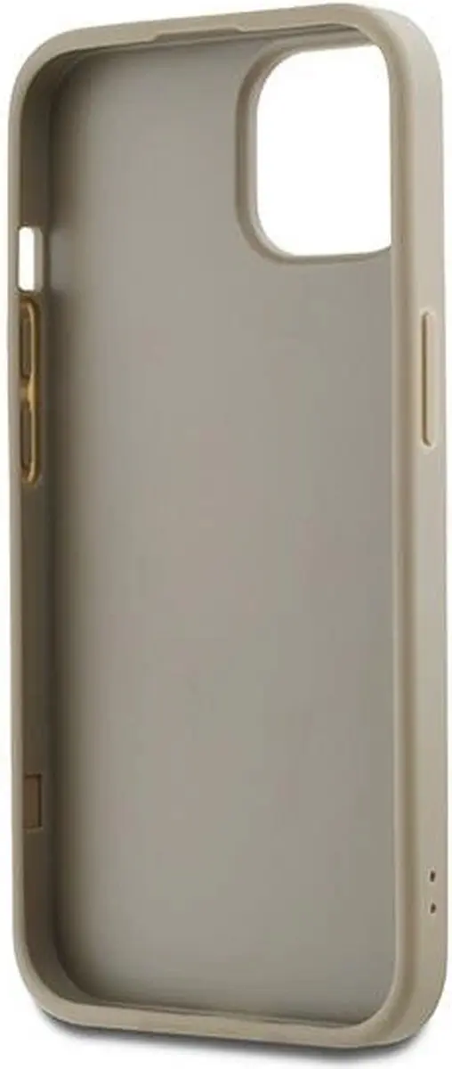 DKNY Polsband Stock Logo Hoesje iPhone 15 Plus - Beige - afbeelding 6 van 6
