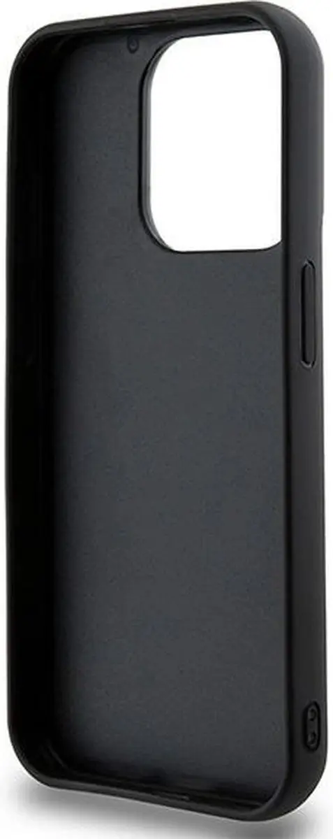 DKNY 3D Rubber Repeat Pattern Hoesje iPhone 15 Pro - Zwart - afbeelding 3 van 6