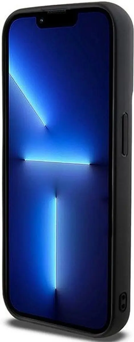 DKNY 3D Rubber Repeat Pattern Hoesje iPhone 15 Pro - Zwart - afbeelding 4 van 6