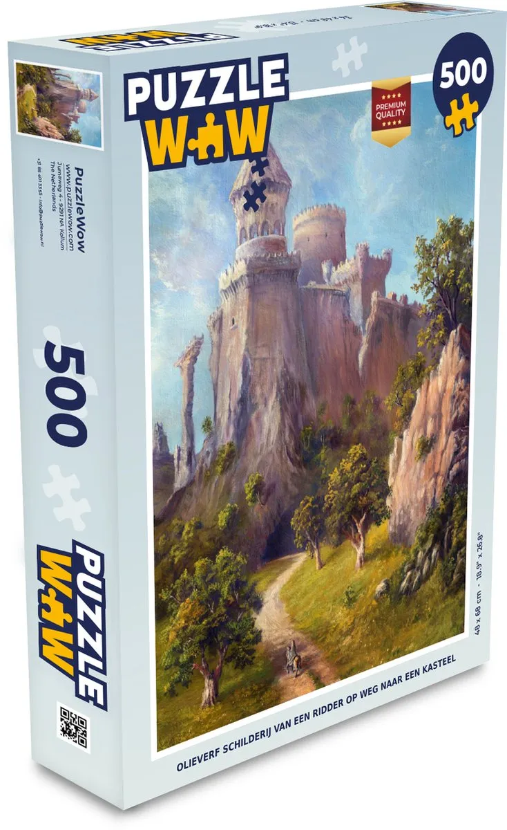 PuzzleWow Ridder naar Kasteel Legpuzzel 500 Stuks