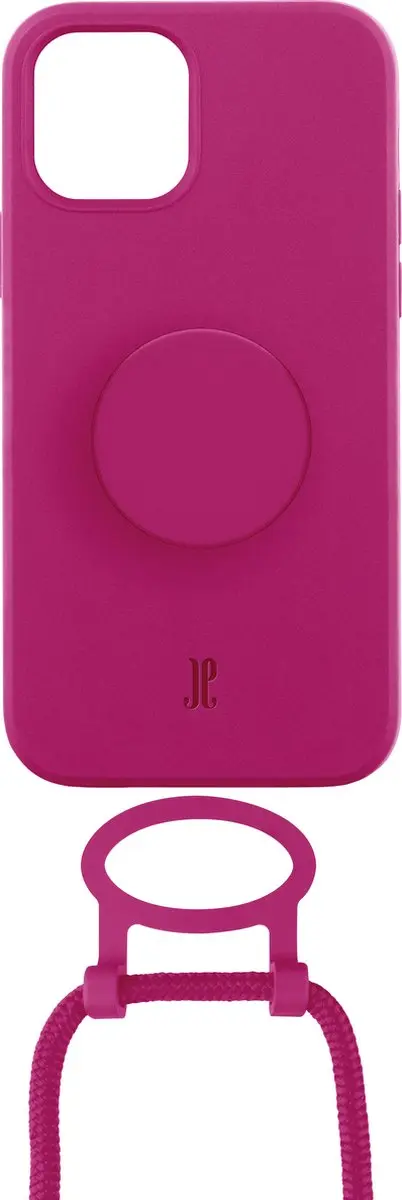 PopSockets Just Elegance Telefoonhoesje - iPhone 12 Pro - 3 Pasjes - Neon Roze - afbeelding 4 van 5