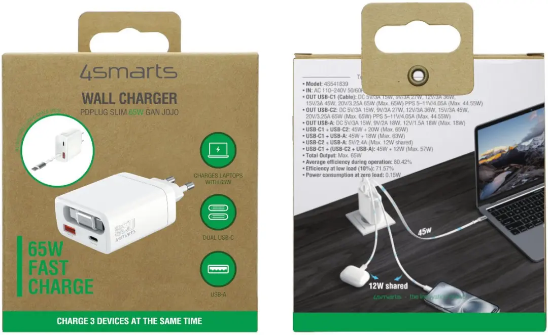 4Smarts PDPlug Universeel 541839 - 65W Wit - afbeelding 2 van 6