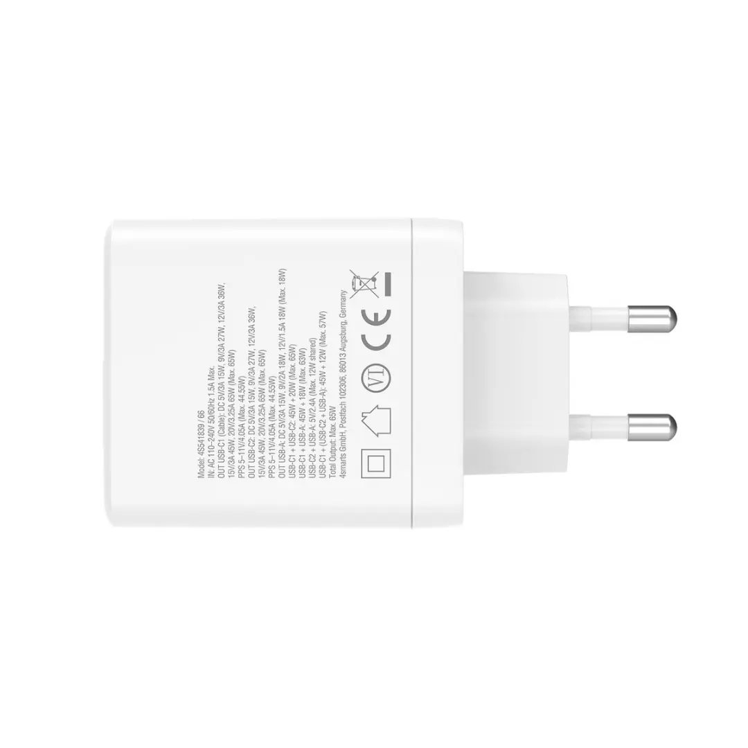 4Smarts PDPlug Universeel 541839 - 65W Wit - afbeelding 3 van 6