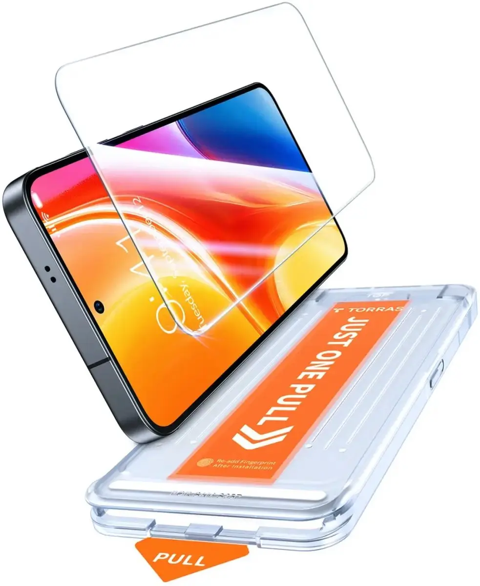 Torras Install Master 9H Glas voor Samsung Galaxy S25 - Screen Protector met Frame - afbeelding 6 van 6