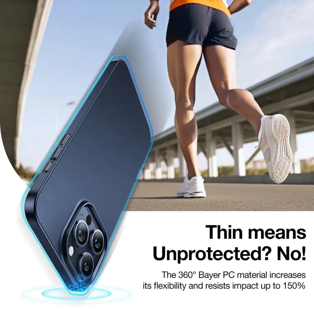 Torras OriginFit-Mag Back Cover iPhone 15 Pro - Donkerblauw - afbeelding 3 van 6