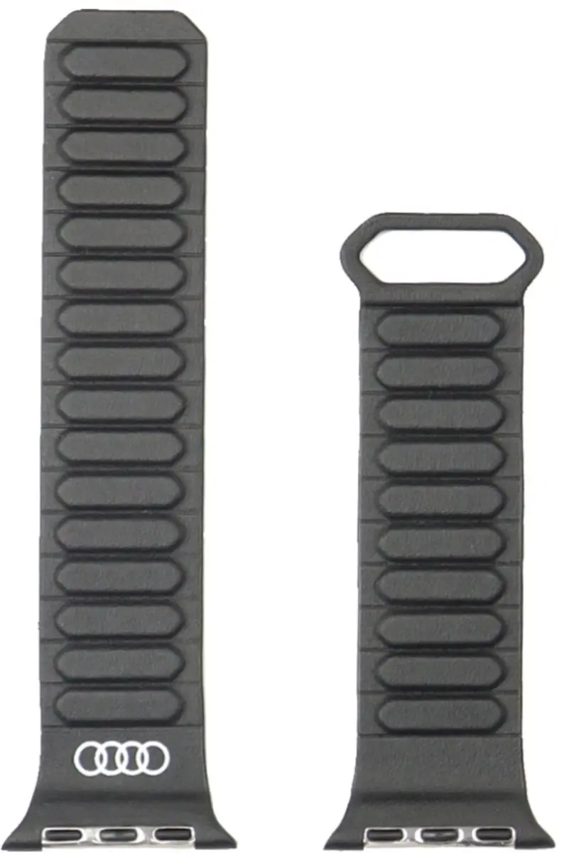 Audi Band voor Apple Watch - Synthetisch Leder - One Size - Transparent - afbeelding 4 van 5