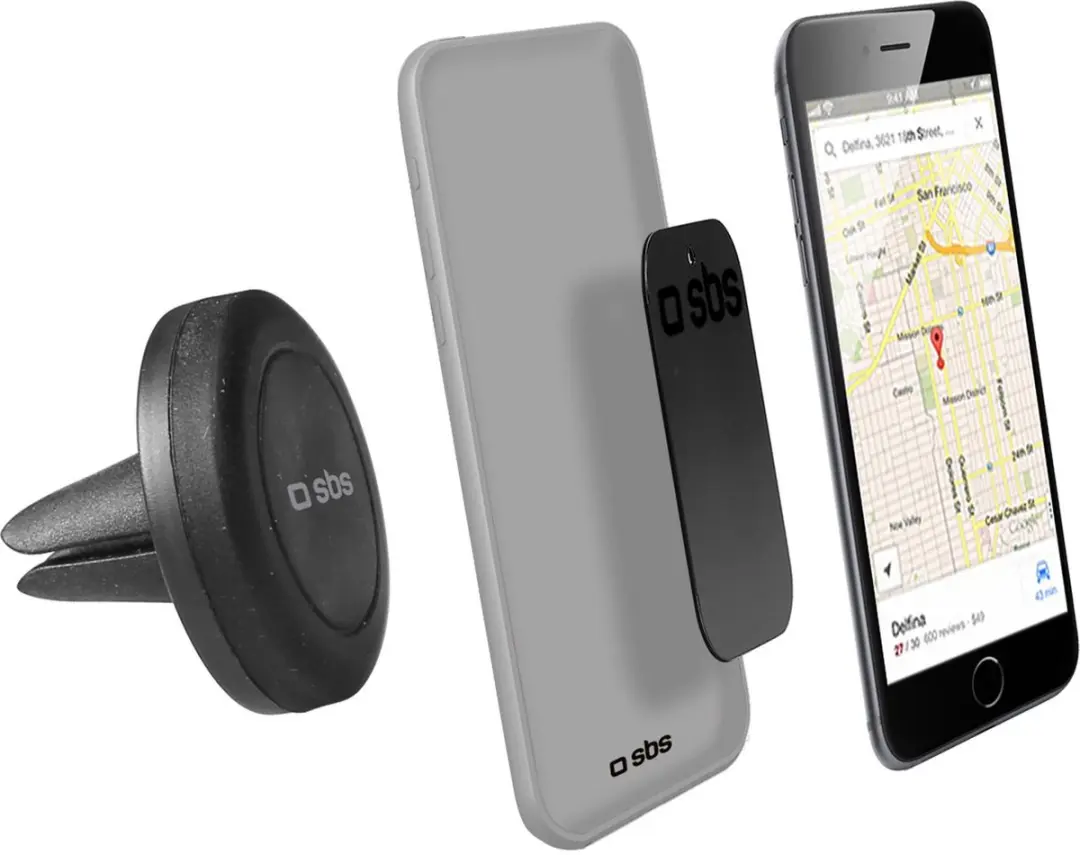 SBS Mobile Universal Telefoonhouder Auto - Magneet - Zwart - afbeelding 6 van 6