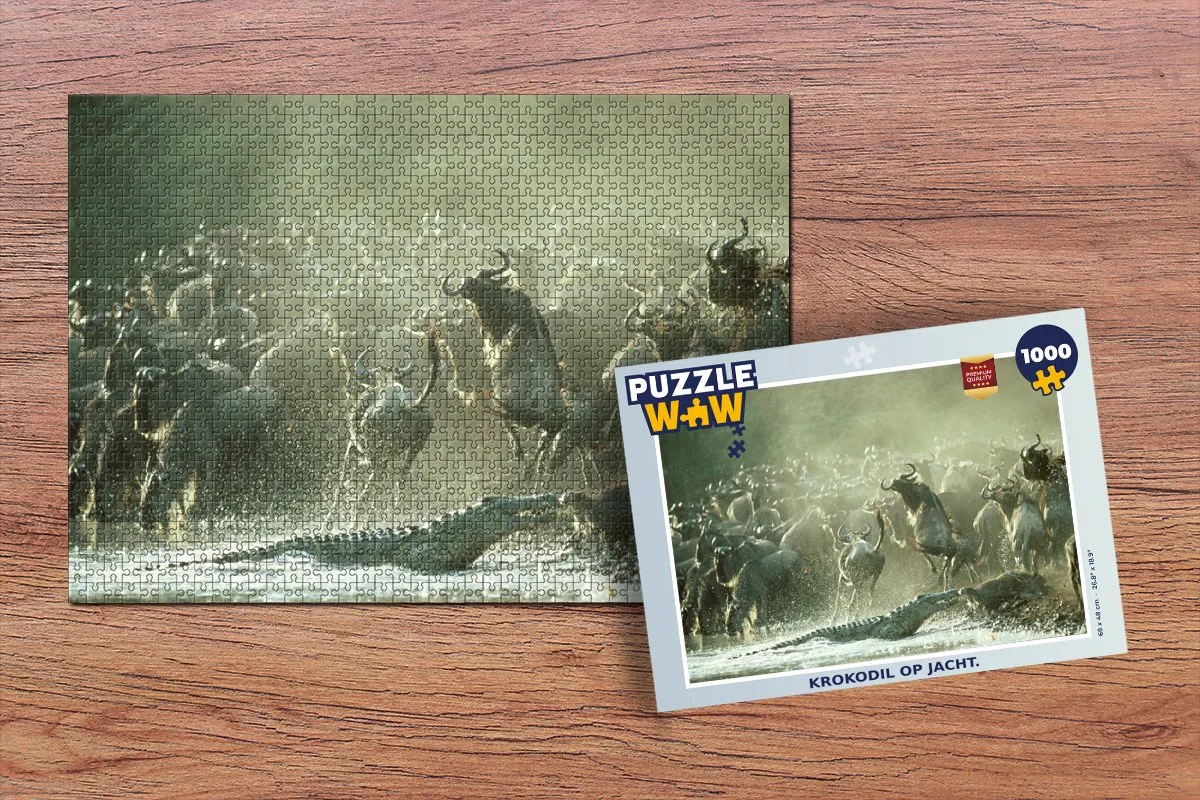 PuzzleWow Reptielen Legpuzzel 1000 Stuks - Multicolor