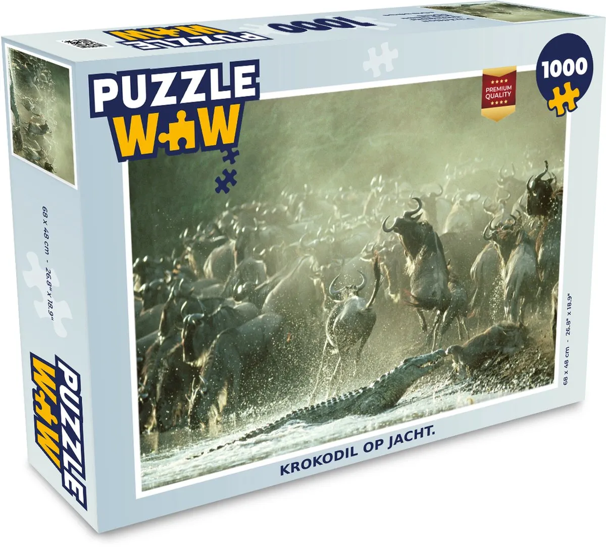 PuzzleWow Reptielen Legpuzzel 1000 Stuks - Multicolor