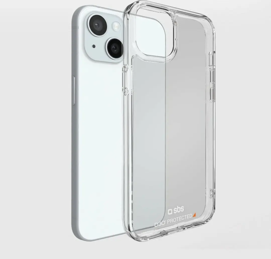 SBS TED3OCOVIP1561 iPhone Hoes Transparant - 15,5 cm - afbeelding 3 van 4