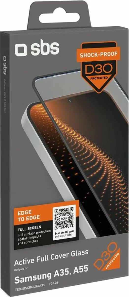 SBS TED3OSCRGLSAA35 Schermbeschermer Samsung Galaxy S - Doorzichtig - afbeelding 4 van 4