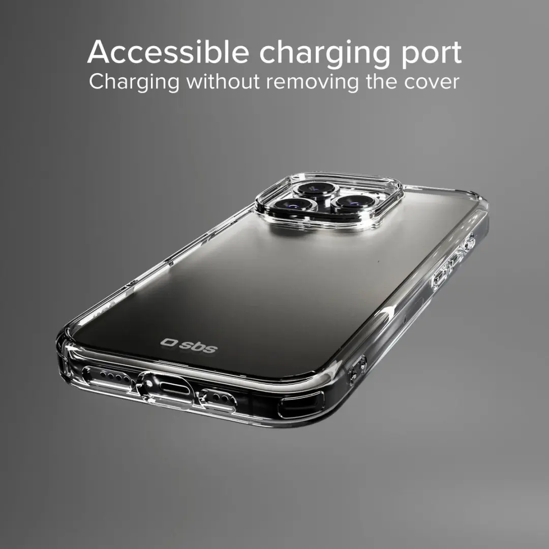 SBS Hoesje Glas Beschermingsset iPhone 16 Pro Max - Doorzichtig - afbeelding 6 van 6