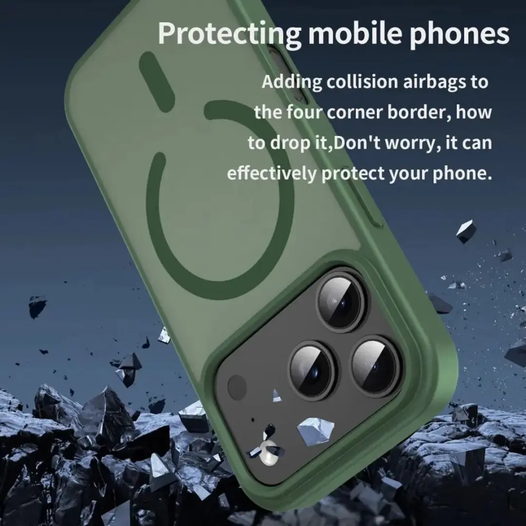 Selected by GSMpunt Apple iPhone 18 Pro Hybrid Hoesje - Groen - MagSafe - afbeelding 6 van 6
