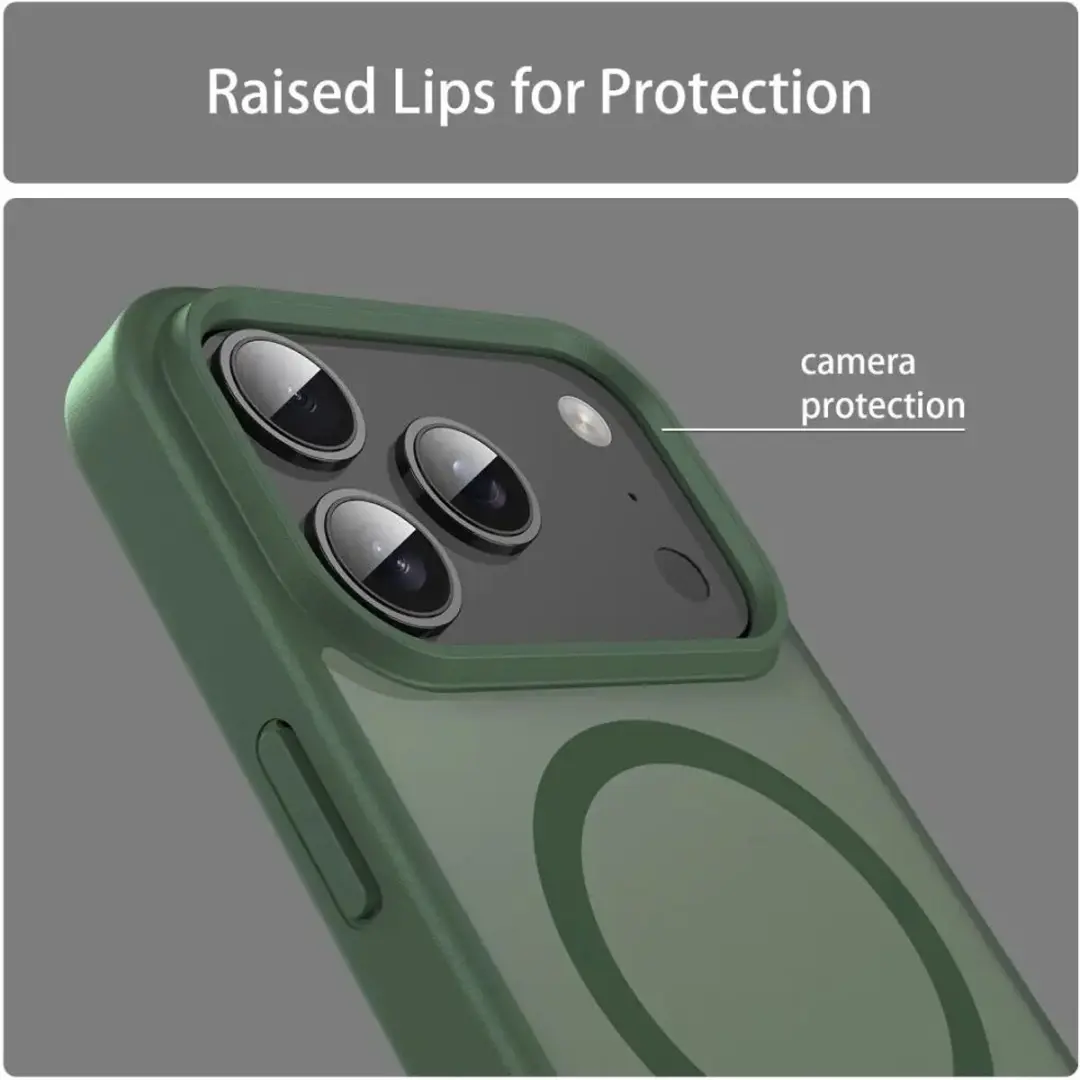 Selected by GSMpunt Apple iPhone 18 Pro Hybrid Hoesje - Groen - MagSafe - afbeelding 5 van 6