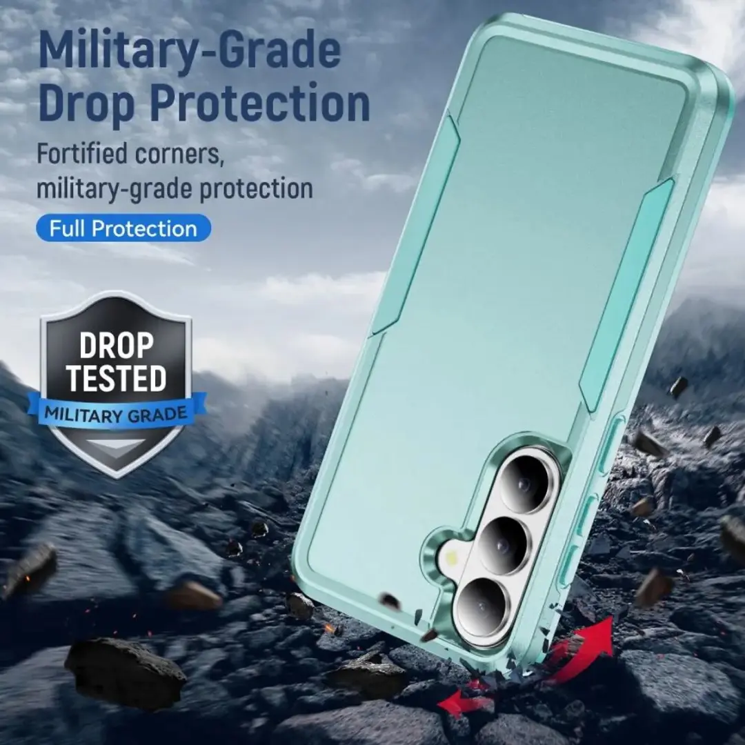 Selected Back Cover Samsung Galaxy S26 FE - Groene Rugged Hoes - afbeelding 4 van 6
