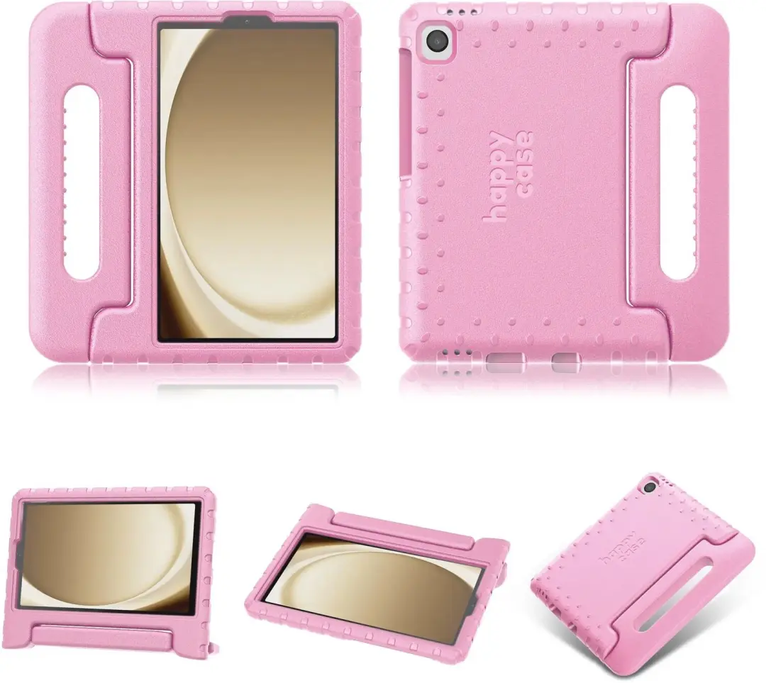 HappyCase Kinder Tablethoes Samsung Galaxy Tab A11/A9 - Licht Roze - afbeelding 4 van 6