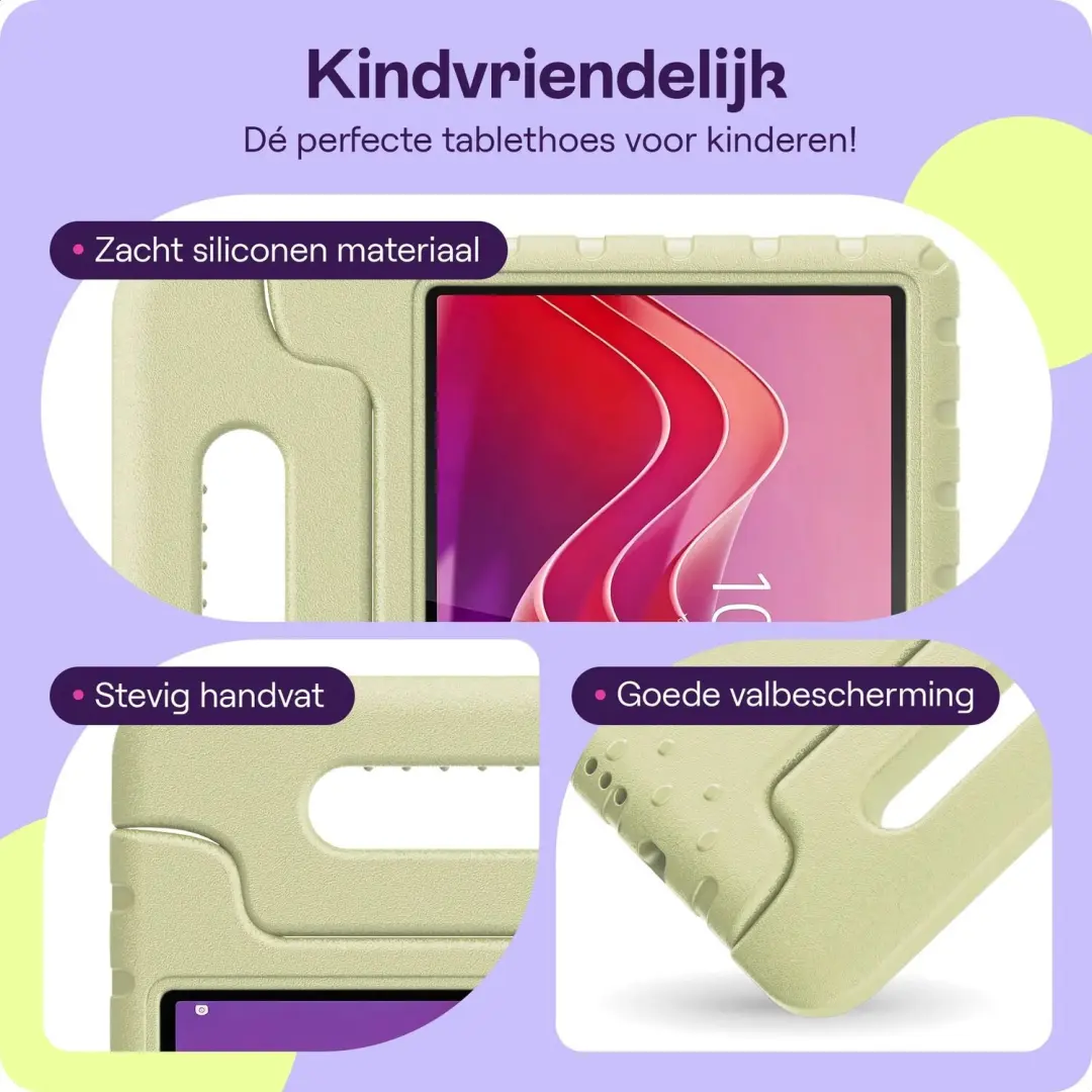 HappyCase Kinderhoes Lenovo Tab M11 - Beige - afbeelding 4 van 6