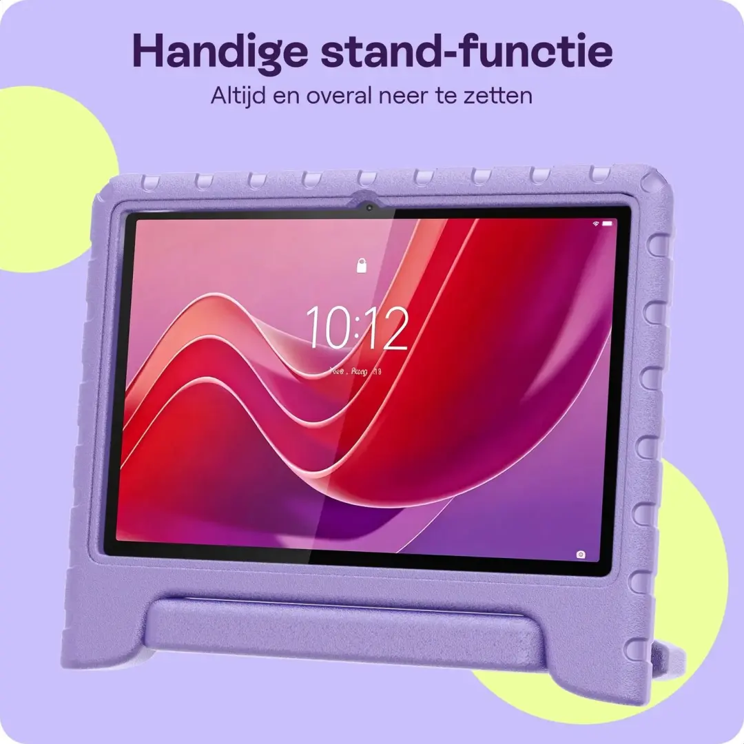 HappyCase Kinderhoes Lenovo Tab M11 - Lila - met Handvat en Standaard - afbeelding 2 van 6
