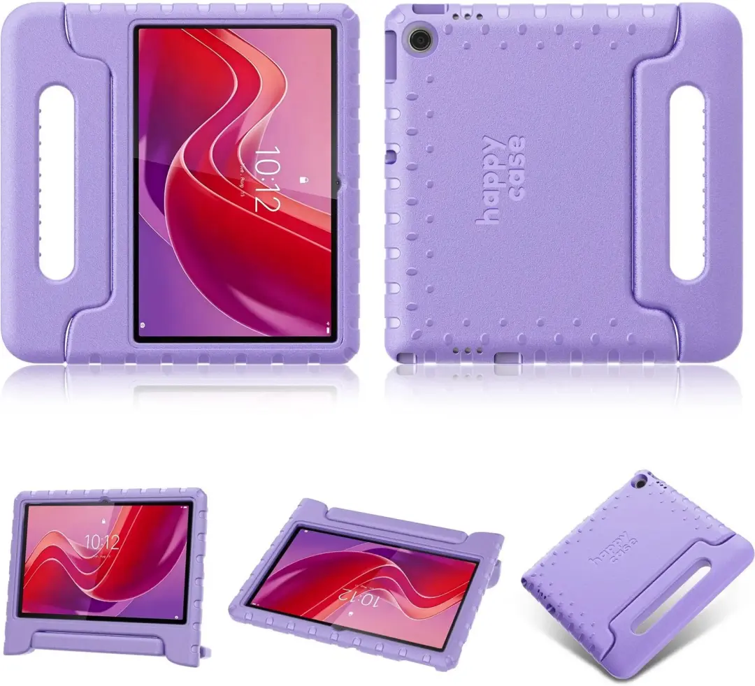 HappyCase Kinderhoes Lenovo Tab M11 - Lila - met Handvat en Standaard - afbeelding 5 van 6