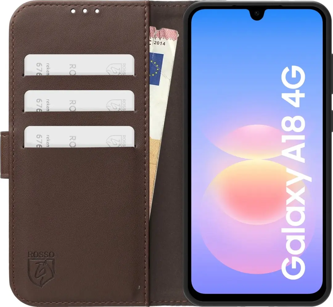 Rosso Element 264393 Hoesje Samsung Galaxy A18 - Bruin - afbeelding 3 van 5