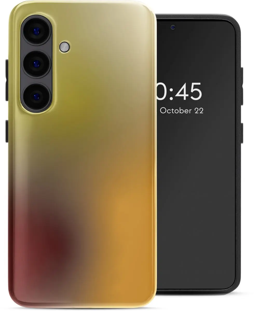 Selencia Hoesje Samsung Galaxy S24 Gradient Olive Dust