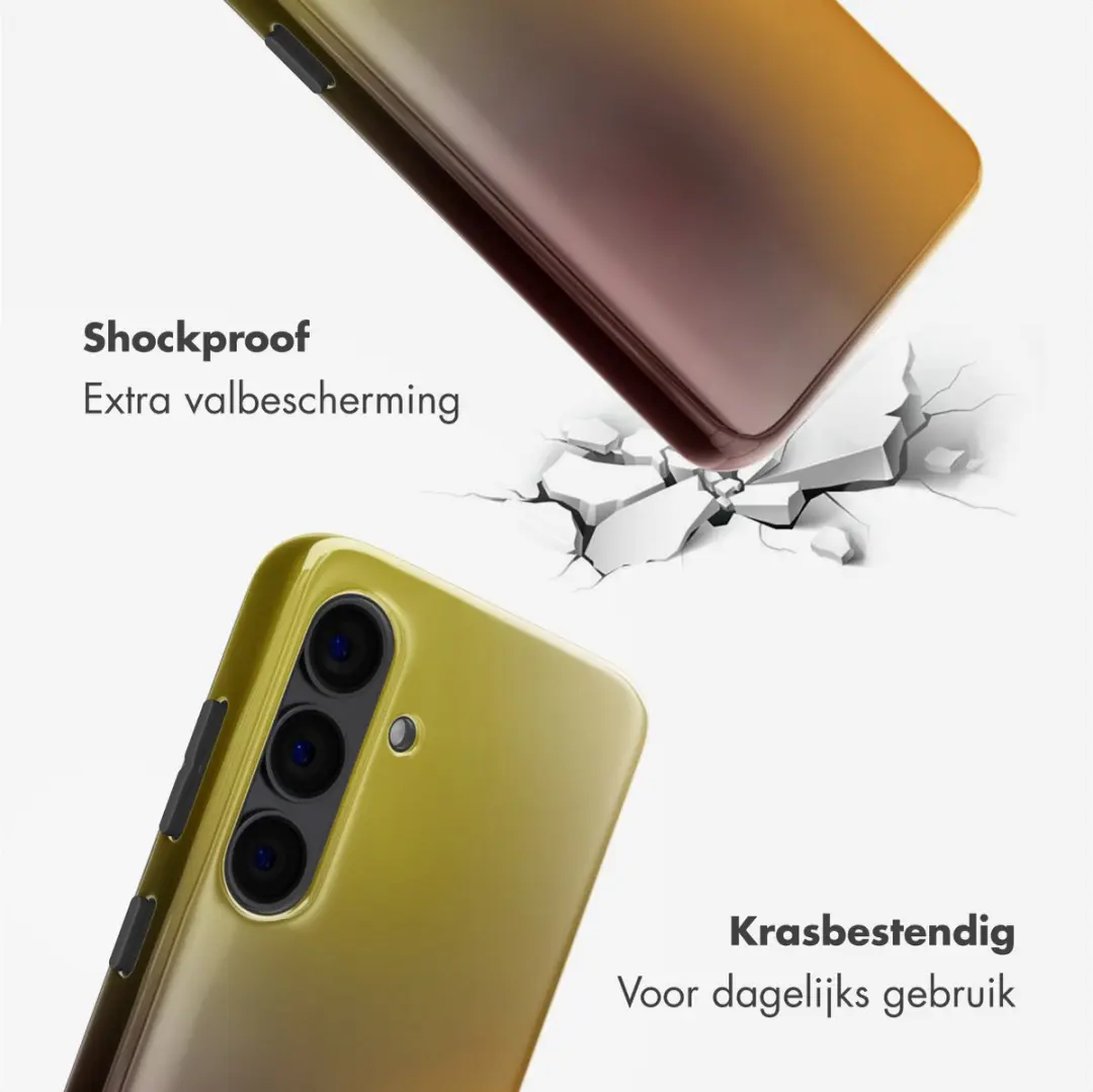 Selencia Hoesje Samsung Galaxy S24 Gradient Olive Dust - afbeelding 4 van 6