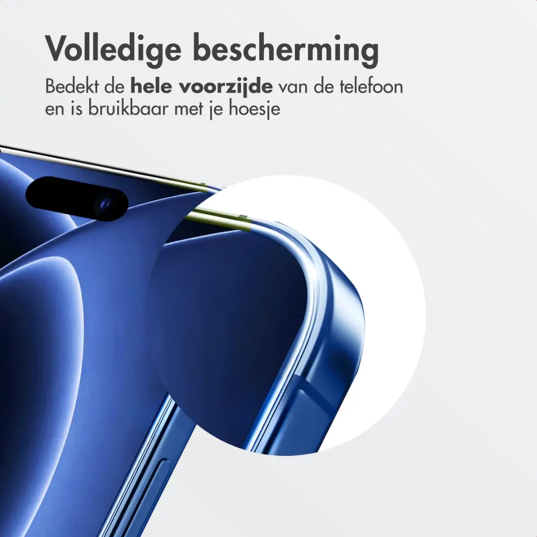 Accezz Glas Screenprotector SH00100484 - iPhone 18/17 Pro - afbeelding 5 van 6