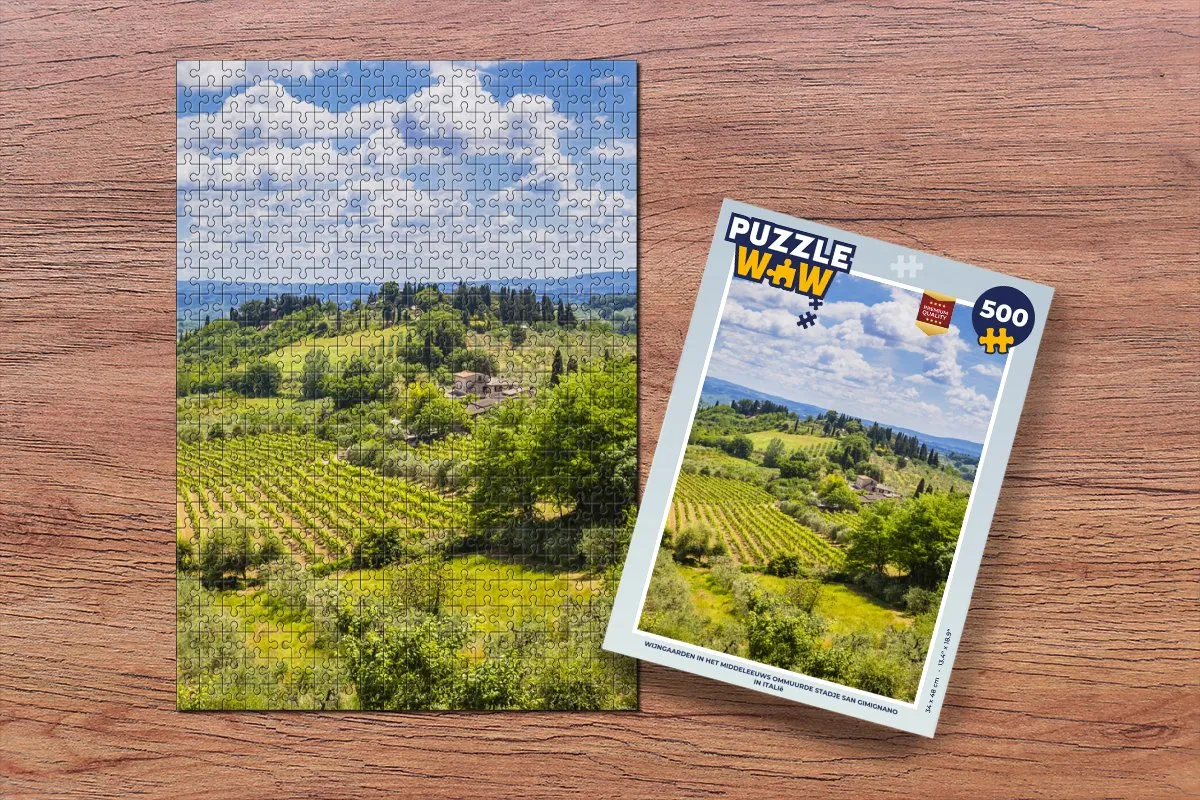 PuzzleWow San Gimignano Legpuzzel 500 Stuks