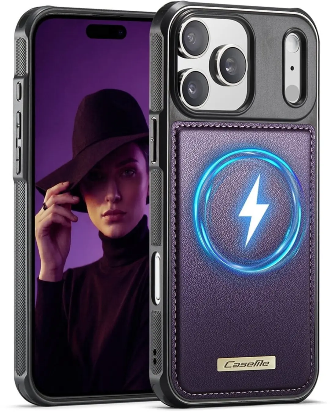 Caseme Geschikt voor iPhone 18 Pro / Geschikt voor iPhone 17 Pro Magnetisch lere