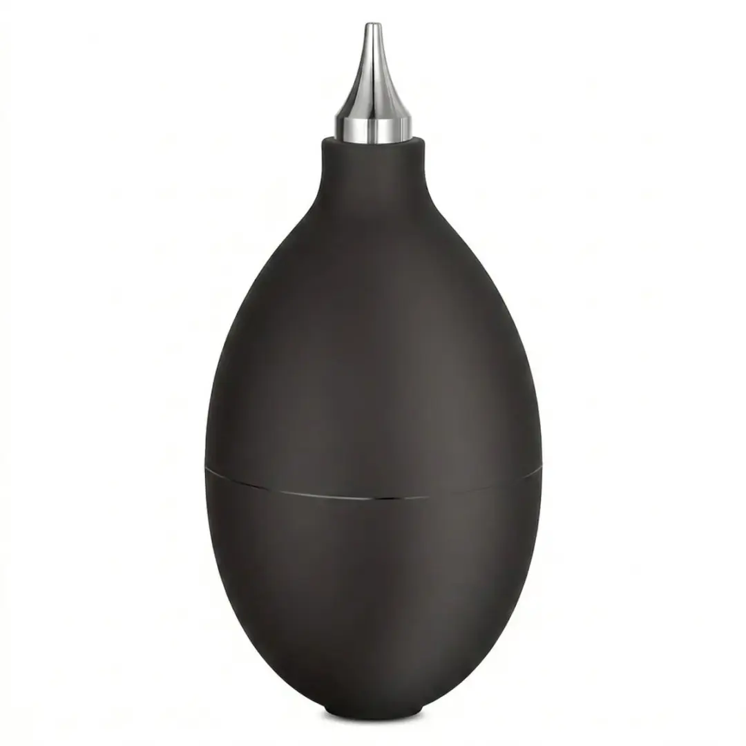 Zwart lucht blower stofreiniger handmatig rubber reinigings tool met smalle nozz