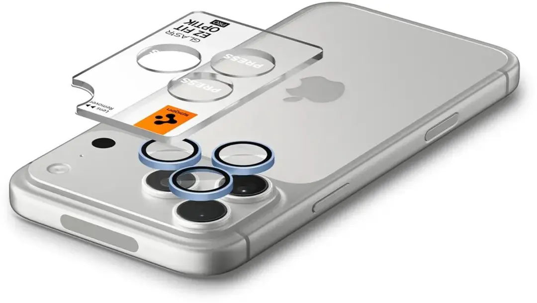 Spigen AGL12045 Glas Lensbeschermer - 9H - Lichtblauw 2 Stuks - afbeelding 6 van 6