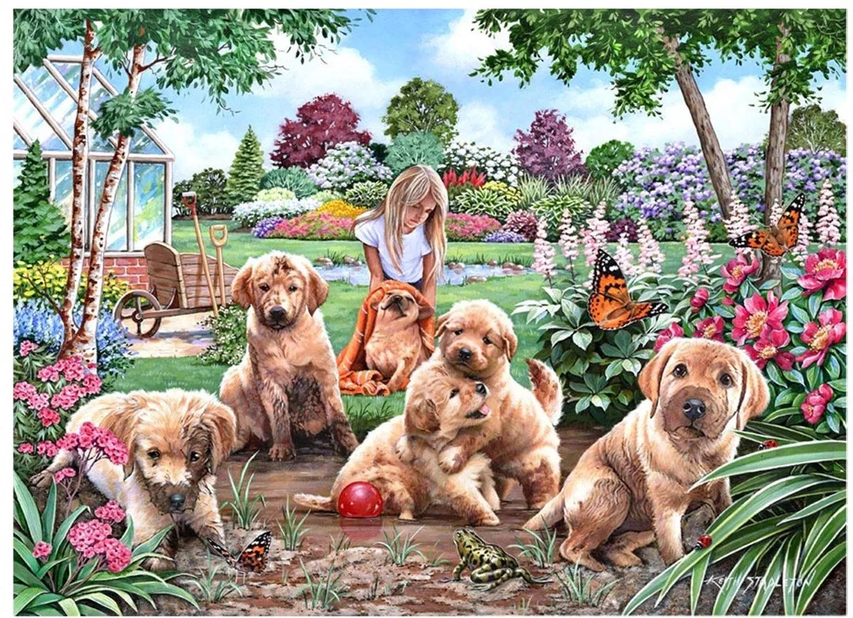 House Of Puzzles Mucky Pups Legpuzzel 500 XL - Multicolor