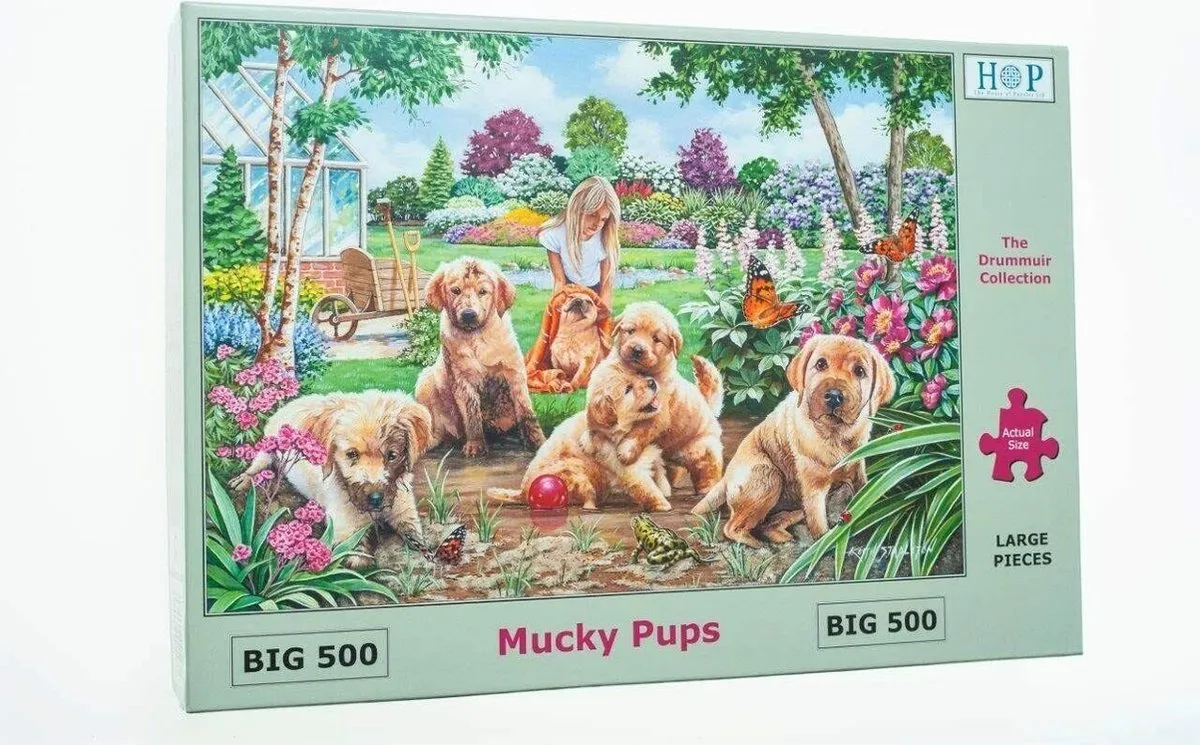 House Of Puzzles Mucky Pups Legpuzzel 500 XL