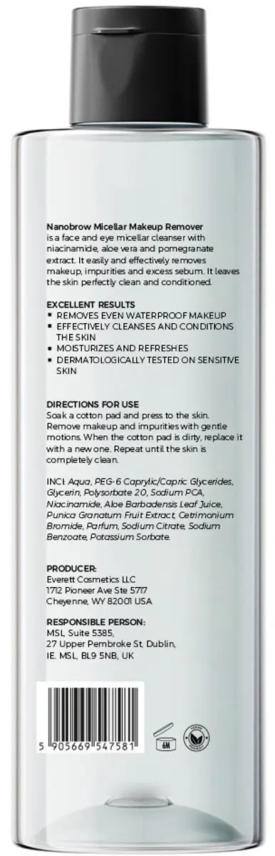 Nanobrow Micellair Make-up Remover 200ml - afbeelding 2 van 2