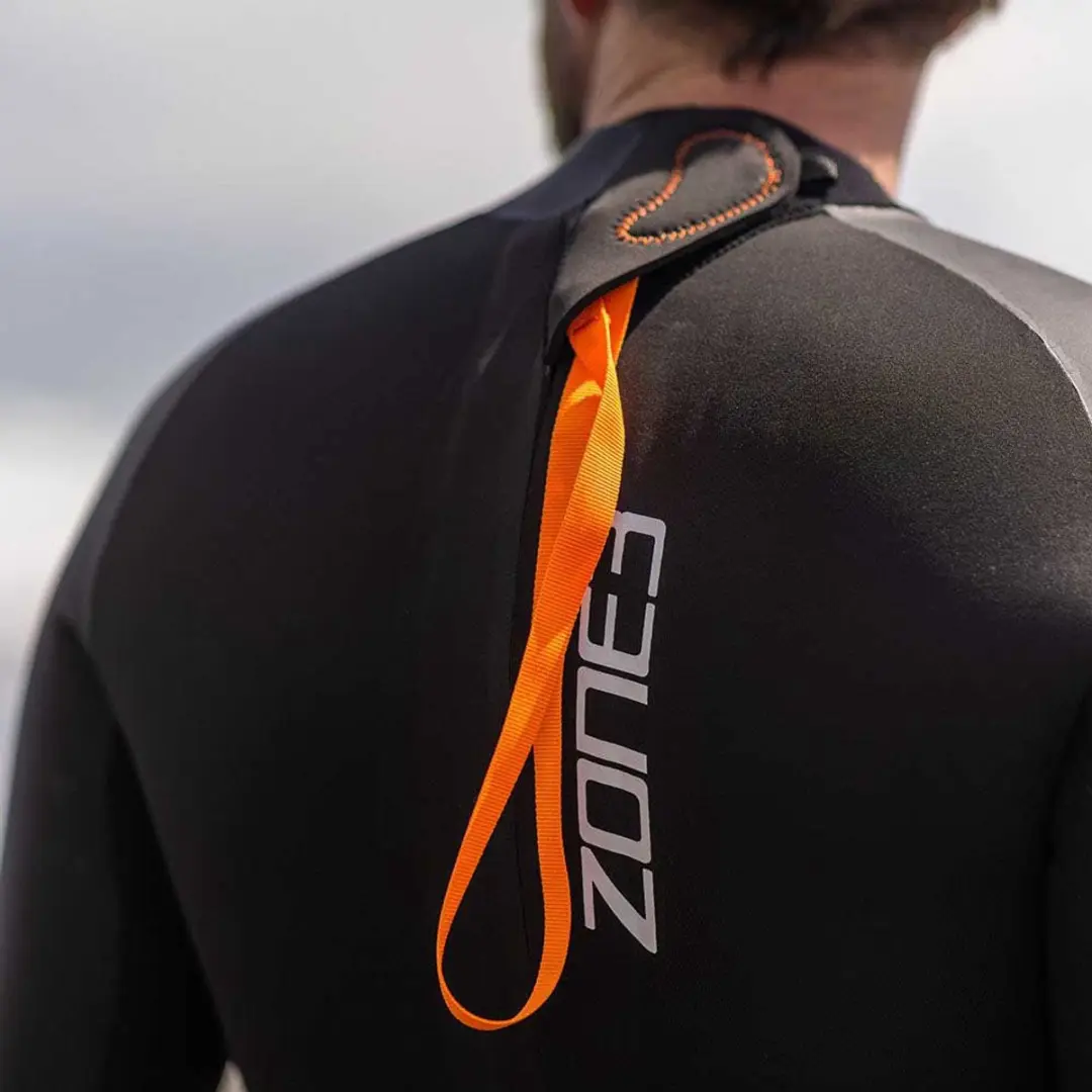Zone3 Yulex Switch Heren Wetsuit S - Zwart/Oranje - afbeelding 4 van 5