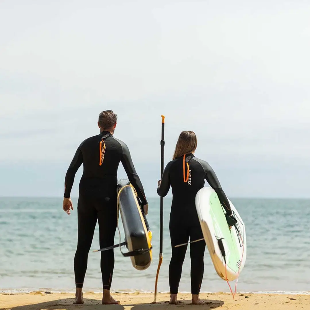 Zone3 Yulex Switch Heren Wetsuit S - Zwart/Oranje - afbeelding 5 van 5