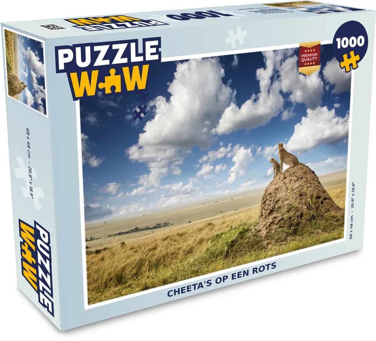 PuzzleWow Cheeta's Legpuzzel 1000 Stuks
