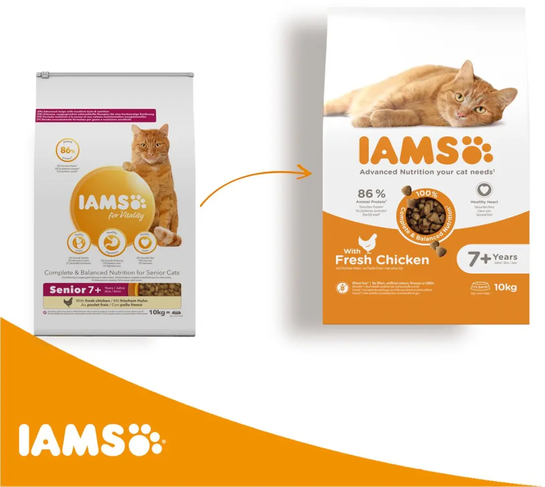 Iams Cat Mature & Senior Kip Kattenvoer 10kg