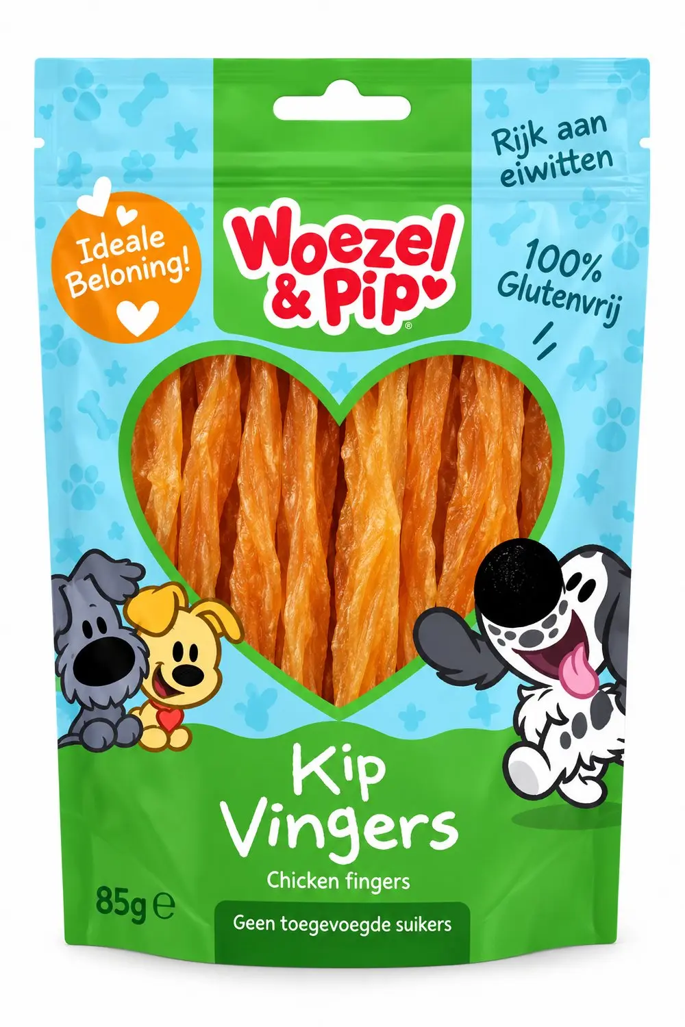 Woezel & Pip Kip Vingers Hondensnack 85g