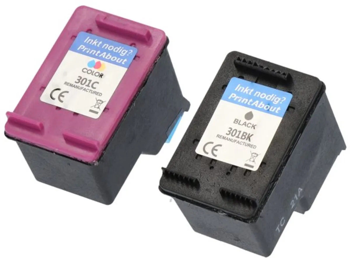 PrintAbout HP 301 N9J72AE Voordeelbundel - 4 Cartridges