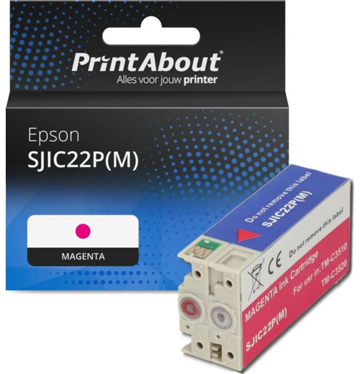 PrintAbout SJIC22P(M) Inktcartridge Magenta 37.5ml